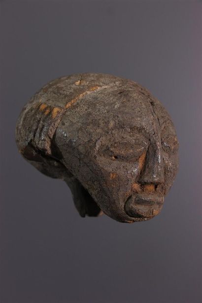 null Luba head, DRC ex Zaire
This fragment of a Luba sculpture shows a head without...