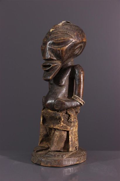 null Songye statuette, DRC
Traditional fetishes in African Songye art. 
This Songye...