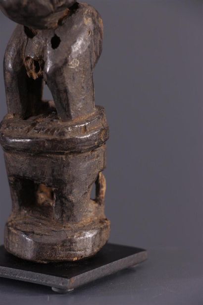 null Luba Hemba ancestor effigy, DRC
African carved figure perched on a stool. Numerous...