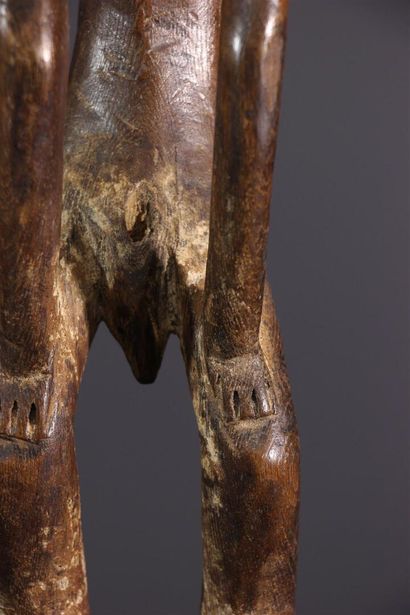 null Mbole Ofika hanging statue, DRC
Depicted in a characteristic posture, legs bent,...