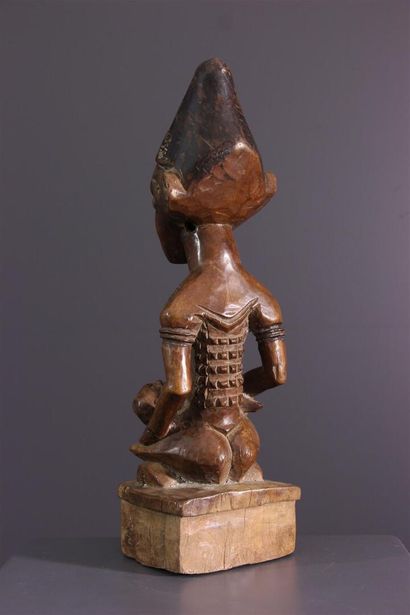 null Pfemba Kongo maternity figure, DRC ex Zaire
Kongo tribal sculpture featuring...