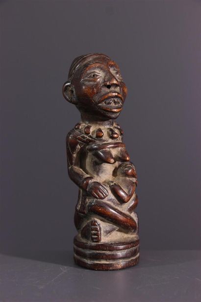 null Kongo maternity statuette, DRC ex Zaire
A Kongo miniature sculpture, this feminine...