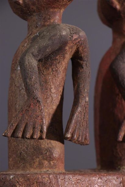null Pair of Chamba figures, Nigeria
This double Chamba figure has a crusty red ochre...