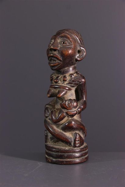 null Kongo maternity statuette, DRC ex Zaire
A Kongo miniature sculpture, this feminine...