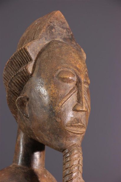 null Waka sona Baoule statue, Ivory Coast
This "Waka -Sona" sculpture, "wooden being"...