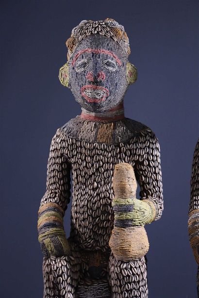 null Pair of large Bangwa beaded statues, Cameroon
The reputation of Bangwa art in...