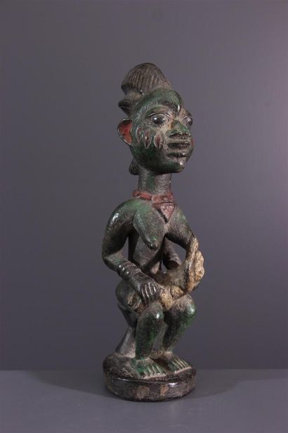 null Yoruba statue Nigeria. 
This African tribal art sculpture is supposed to facilitate...