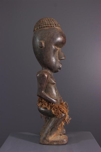 null Salampasu fertility figure, DRC ex-Zaire
This female figure, in a semi-flexed...