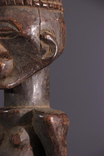 null Songye fetish statuette
A sculpture with a damaged base, it depicts a hermaphroditic...