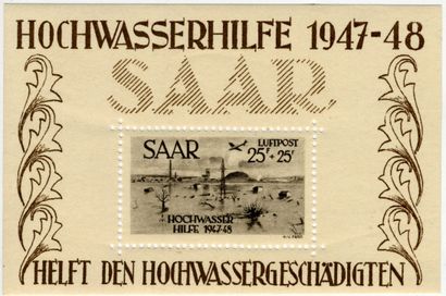 SARRE - INONDATION de JANVIER 1947 et 1948...