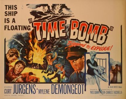 Yves Ciampi Time Bomb. Affiche américaine de film. H: 56 cm x L: 71 cm. Année de...