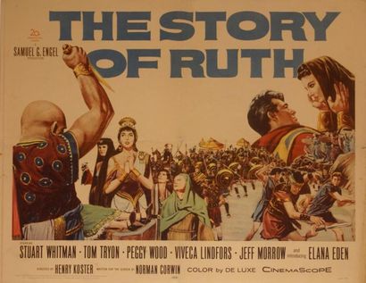 Henry Koster The story of Ruth. Affiche américaine de film. H: 56 cm x L: 71 cm....
