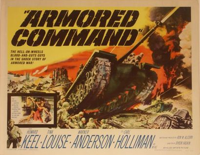 Byron Haskin Armored command. Affiche américaine de film. H: 56 cm x L: 71 cm. Année...
