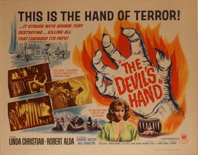 William J. Hole Jr. The devil's hand. Affiche américaine de film. H: 56 cm x L: 71...