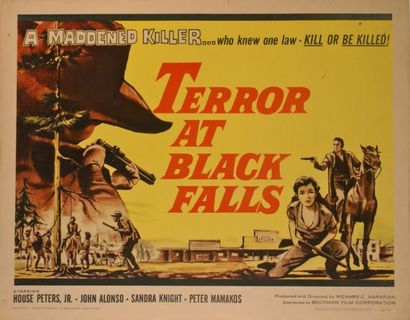 Richard C. Sarafian Terror at black falls. Affiche américaine de film. H: 56 cm x...