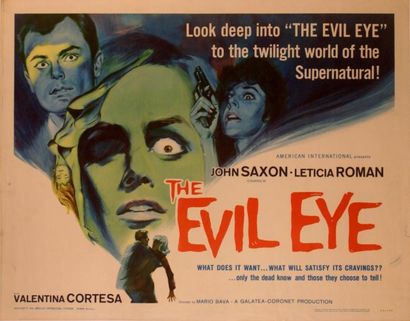 Mario Bava The evil eye. Affiche américaine de film. H: 56 cm x L: 71 cm. Année de...