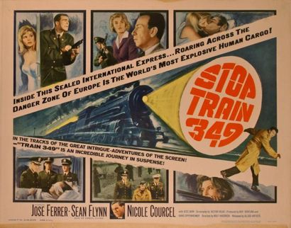 Rolf Hadrich Stop Train 349. Affiche américaine de film. H: 56 cm x L: 71 cm. Année...
