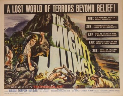 Arnold Belgard The mighty jungle. Affiche américaine de film. H: 56 cm x L: 71 cm....