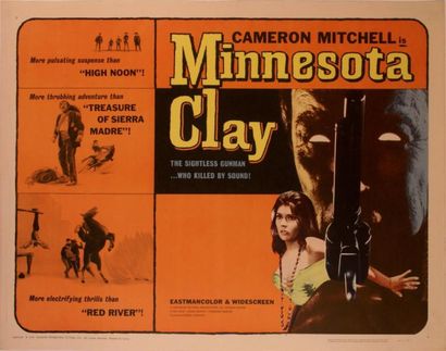 Sergio Corbucci Minnesota Clay. Affiche américaine de film. H: 56 cm x L: 71 cm....