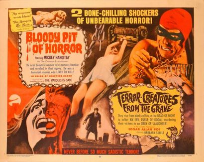 Massimo Pupillo Bloody Pit of Horror/Terror creatures from the grave. Affiche américaine...