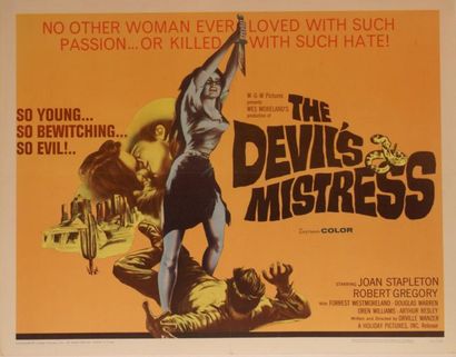 Orville Wanzer The devil's mistress. Affiche américaine de film. H: 56 cm x L: 71...