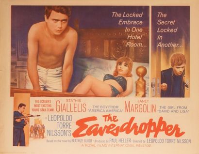 Leopoldo Torre Nilsson The Eavesdropper. Affiche américaine de film. H: 56 cm x L:...