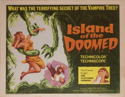 Mel Welles Island of the doomed. Affiche américaine de film. H: 56 cm x L: 71 cm....