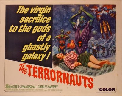 Montgomery Tully The Terrornauts. Affiche américaine de film. H: 56 cm x L: 71 cm....