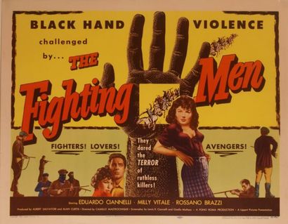 Camillo Mastrocinque The fighting men. Affiche américaine de film. H: 56 cm x L:...