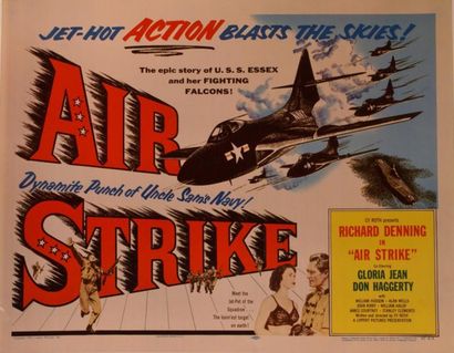 Cy Roth Air strike. Affiche américaine de film. H: 56 cm x L: 71 cm. Année de production...