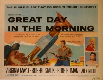 Jacques Tourneur Great day in the morning. Affiche américaine de film. H: 56 cm x...