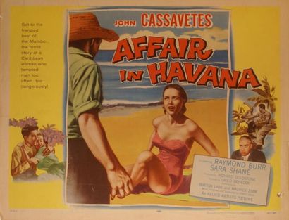 Laslo Benedek Affair in Havana. Affiche américaine de film. H: 56 cm x L: 71 cm....