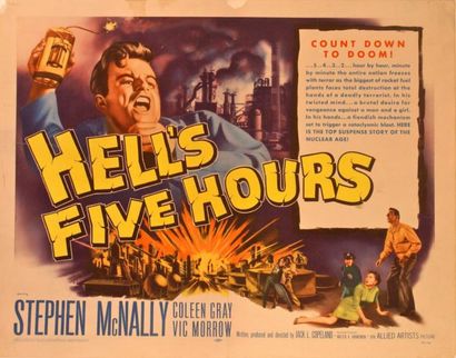 Jack L. Copeland Hell's five hours. Affiche américaine de film. H: 56 cm x L: 71...