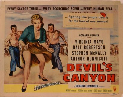 Alfred L. Werker Devil's Canyon. Affiche américaine de film. H: 56 cm x L: 71 cm....