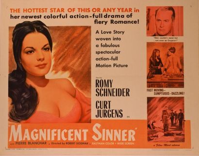 Robert Siodmak The Magnificent Sinner. Affiche américaine de film. H: 56 cm x L:...
