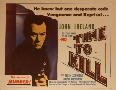Tom Younger No time to kill. Affiche américaine de film. H: 56 cm x L: 71 cm. Année...