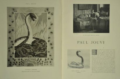 D'après Paul JOUVE (1878 - 1973) L'art et les artistes, Illustration Noël 1930. Livres...