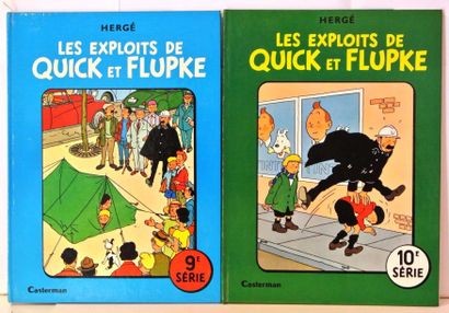 null Hergé - Quick et Flupke Lot de 2 albums - Etat neuf 9ème et 10ème série.