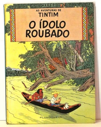 null Hergé - O idolo roubado - Edition cartonnée en brésilien (portugais) de Tintin...