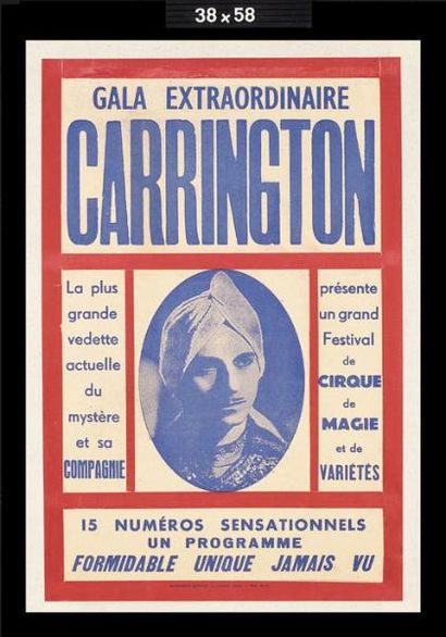  CARRINGTON . "Gala extraordinaire Carrington. 15 numéros sensationnels un programme...