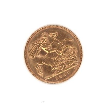 null Un demi-souverain or, 1907 (frotté, usé)

Poids: 3,99 g