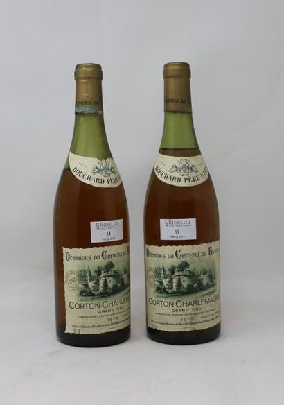 null 2 bouteilles, Corton-Charlemagne Grand Cru, 1979, Bouchard père et fils (1 x...