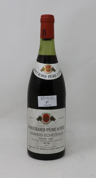null 1 bouteille, Grand Echézeaux Grand Cru, 1978, Bouchard père et fils (bas go...
