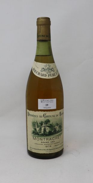null 1 bouteille, Montrachet Grand Cru, 1978, Bouchard père et fils