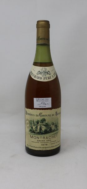 null 1 bouteille, Montrachet Grand Cru, 1979, Bouchard père et fils (haut épaule...