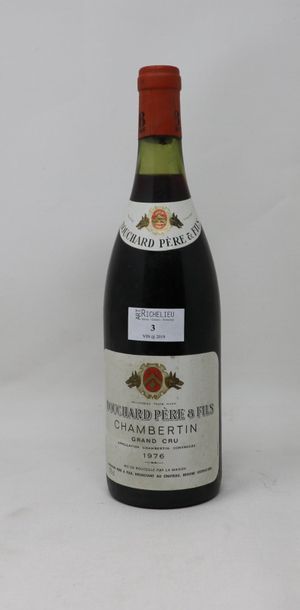 null 1 bouteille, Chambertin Grand Cru, 1976, Bouchard père et fils