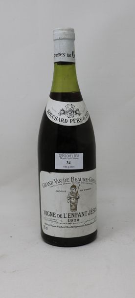 null 1 bouteille, Beaune Grève Vigne de l'enfant Jesus 1er Cru, 1979, Bouchard père...