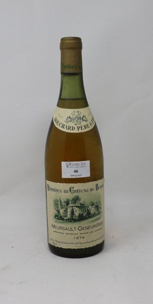 null 1 bouteille, Meursault Genvrières 1er Cru, 1976, Bouchard père et fils (haut...