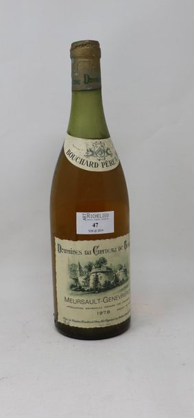 null 1 bouteille, Meursault Genvrières 1er Cru, 1978, Bouchard père et fils (haut...