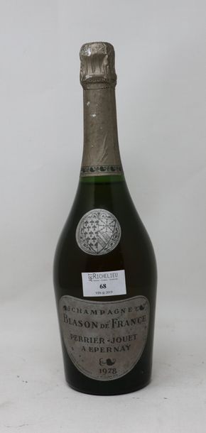 null 1 bouteille de Champagne Blason de France, 1978, Perrier-Jouet